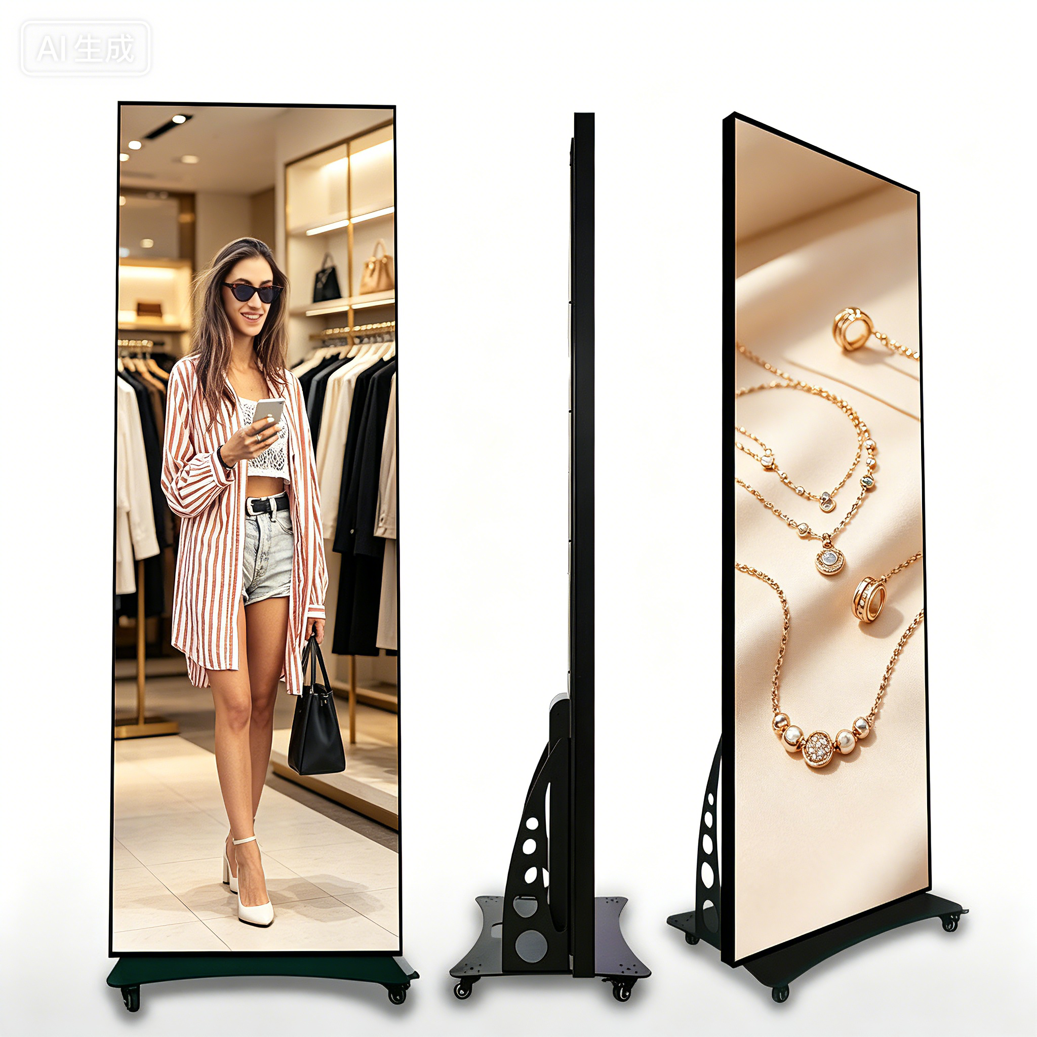 LED Poster Display | P2.5 Standalone Digital Signage | 640×1920mm | Shopping Mall | Benpad