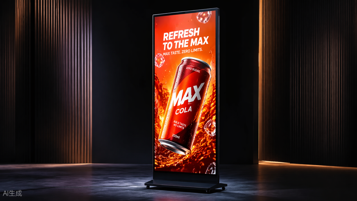 LED Poster Display | P2.5 Standalone Digital Signage | 640×1920mm | Shopping Mall | Benpad